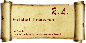 Reichel Leonarda névjegykártya